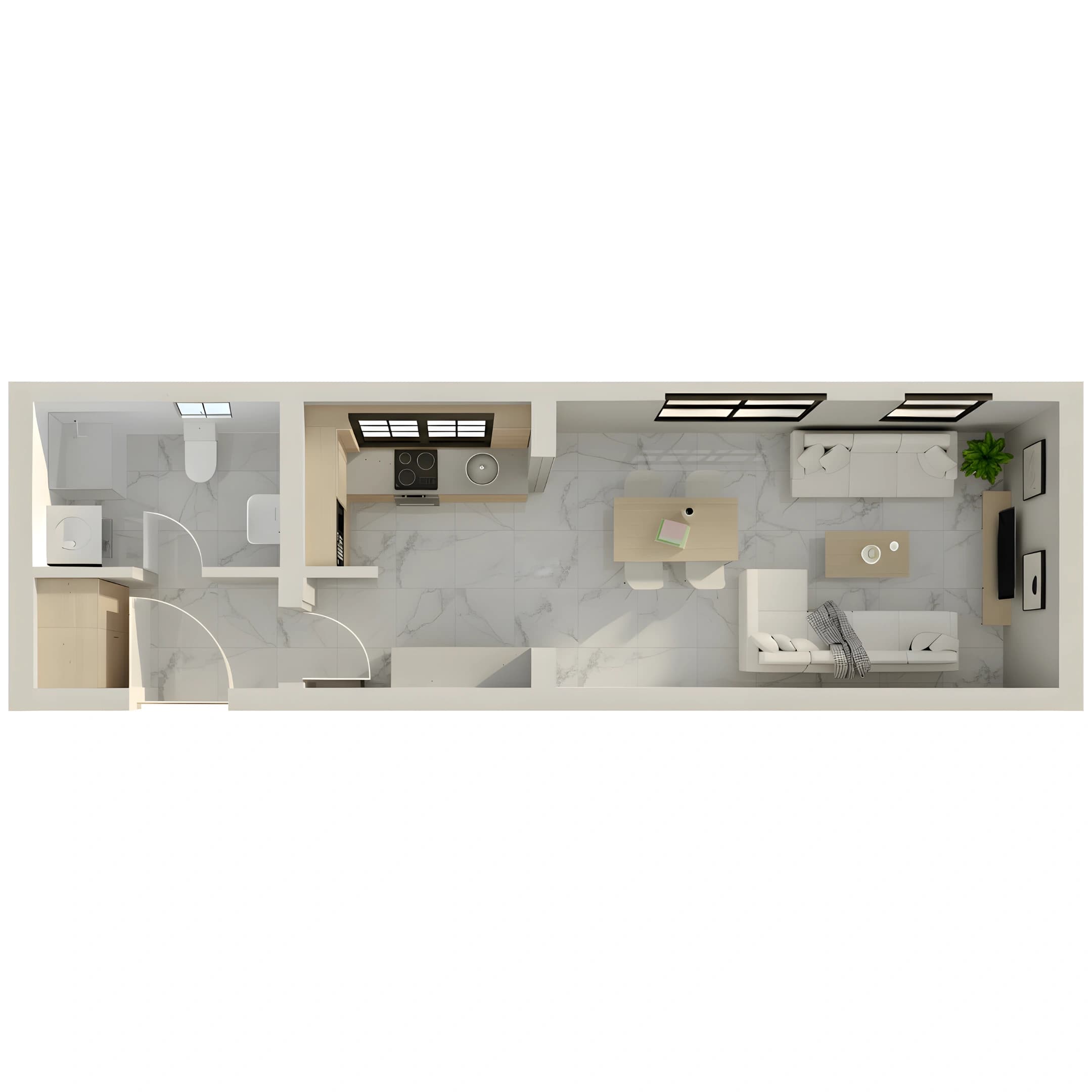 Stan 1 – 29.05 m² apartment in Inđija, Serbia