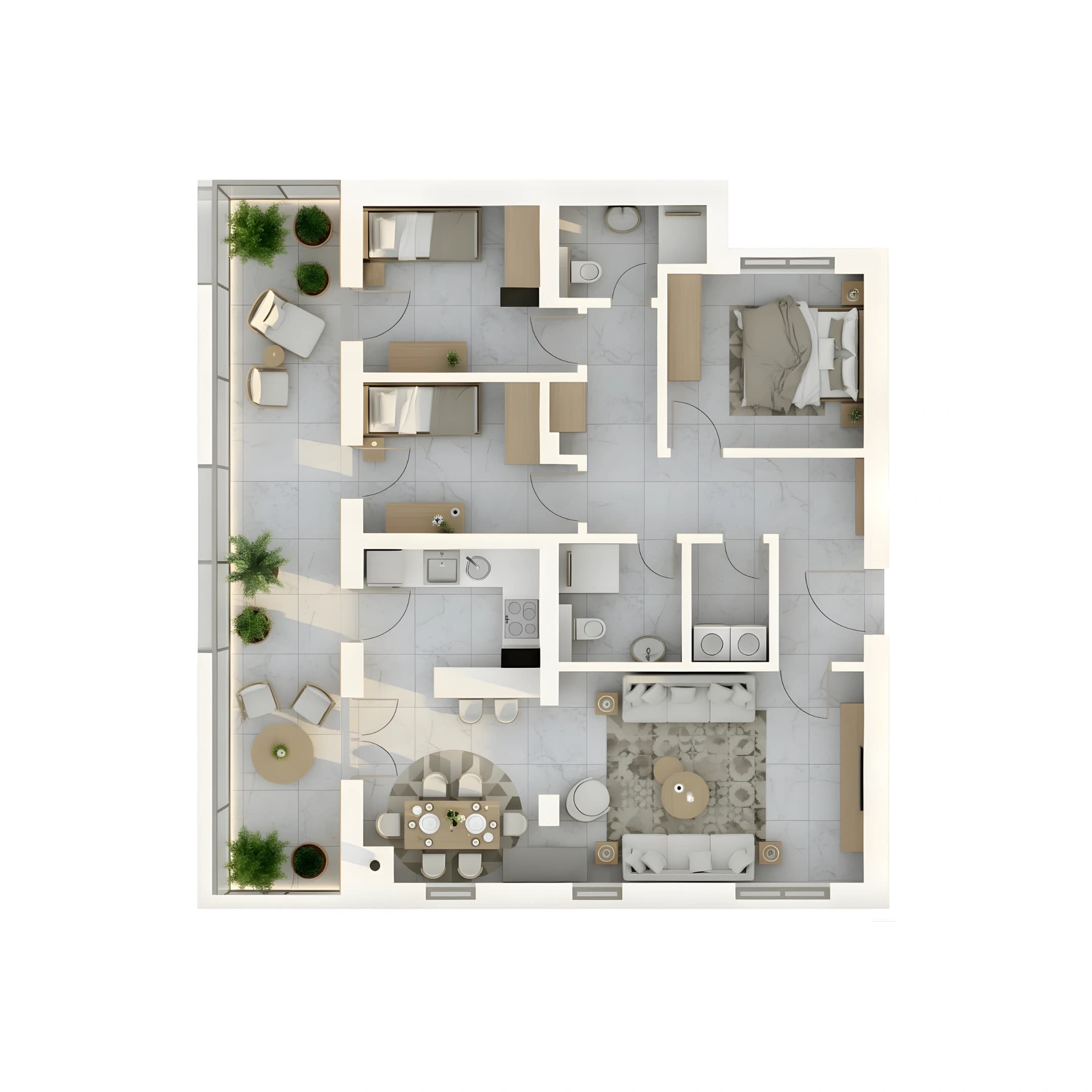 Stan 25 – 104.84 m² apartment in Inđija, Serbia
